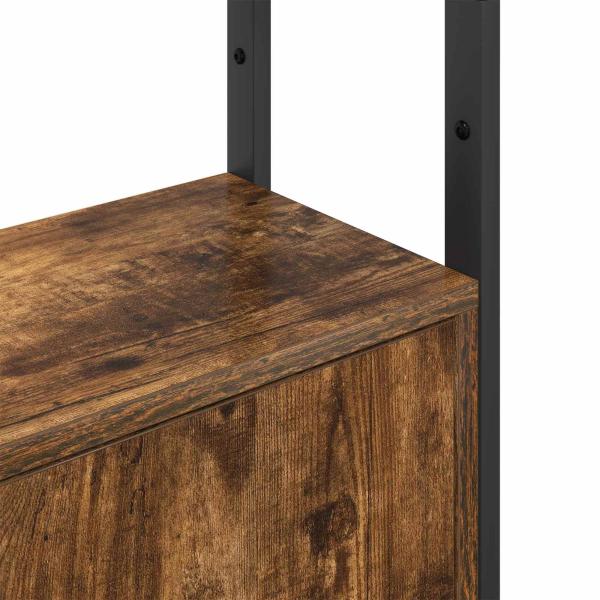 Bücherregal 6 Ebenen 40 x 24 x 161 cm Holzwerkstoff