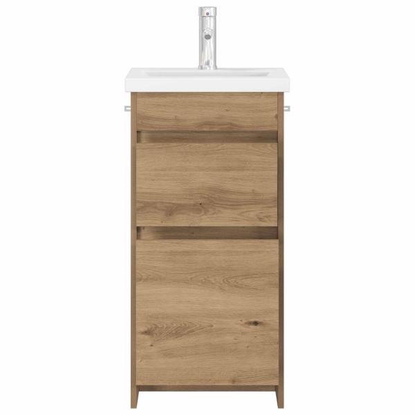 Badezimmerschrank mit Waschbecken Artisan-Eiche