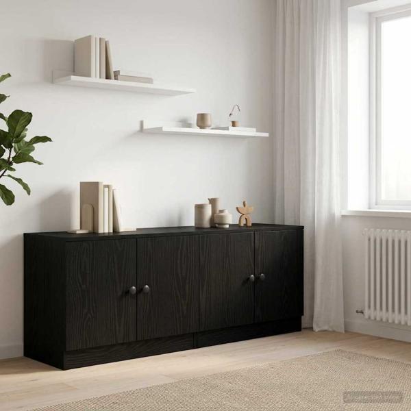 ARDEBO.de - Stauraum-Schranks für Hochbett 2 stk. Schwarze Eiche