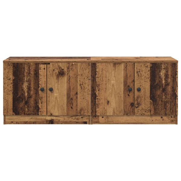 Stauraum-Schranks für Hochbett 2 stk. Altholz 66 x 35 x 48 cm