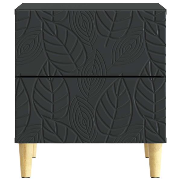 Nachttisch Schwarz 43 x 34,5 x 48 cm Holzwerkstoff