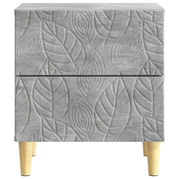 Nachttisch Betongrau 43 x 34,5 x 48 cm Holzwerkstoff
