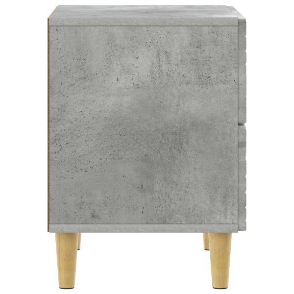 Nachttisch Betongrau 43 x 34,5 x 48 cm Holzwerkstoff