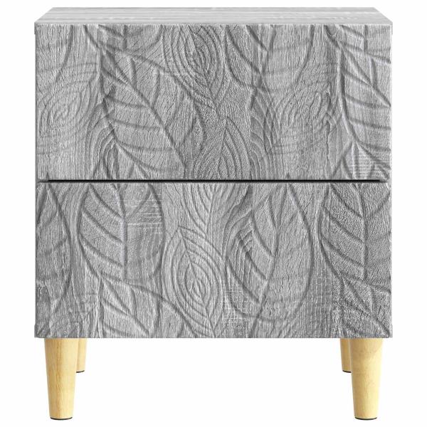 Nachttisch Grau Sonoma 43 x 34,5 x 48 cm Holzwerkstoff