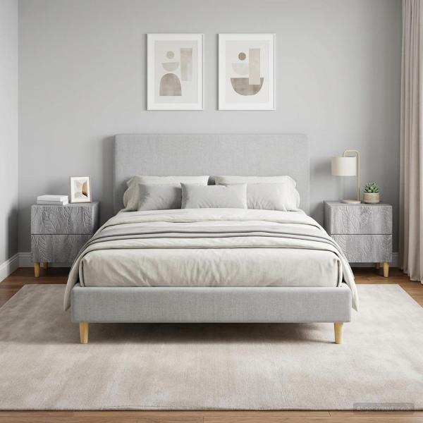 ARDEBO.de - Nachttisch 2 stk. Grau Sonoma 43 x 34,5 x 48 cm Holzwerkstoff