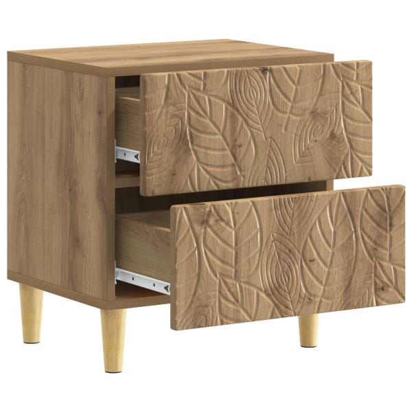 Nachttisch 2 stk. Artisan-Eiche 43 x 34,5 x 48 cm Holzwerkstoff