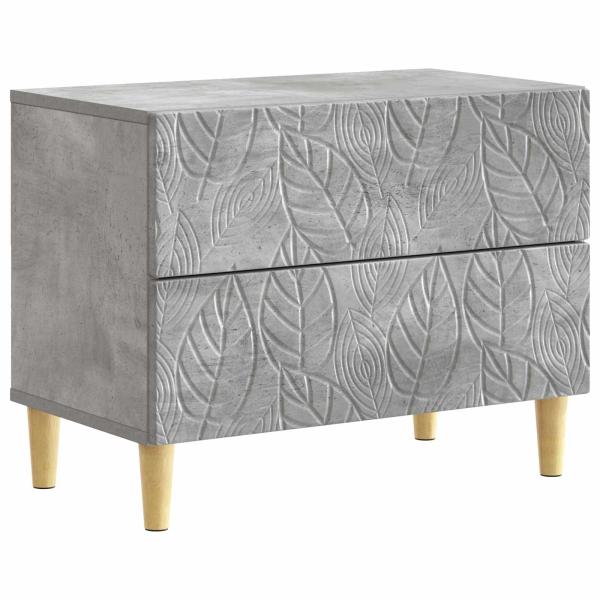 Nachttisch Betongrau 62 x 34,5 x 48 cm Holzwerkstoff