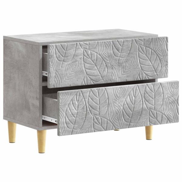 Nachttisch Betongrau 62 x 34,5 x 48 cm Holzwerkstoff