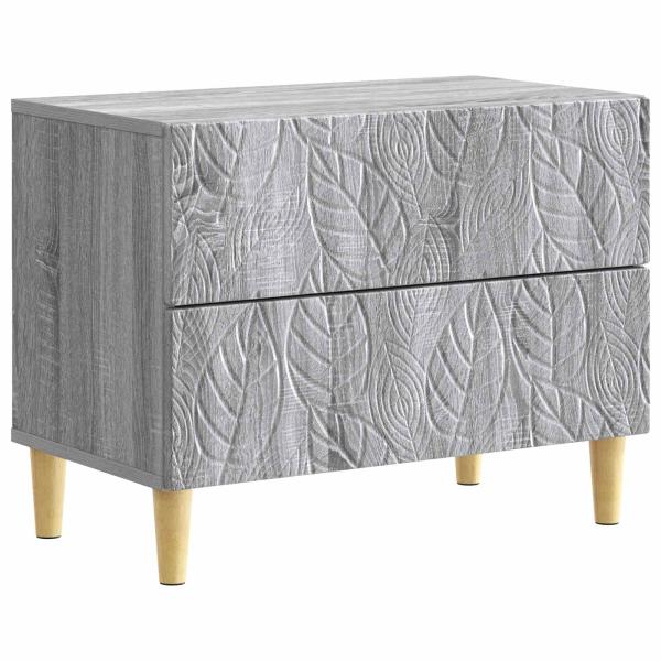 Nachttisch Grau Sonoma 62 x 34,5 x 48 cm Holzwerkstoff