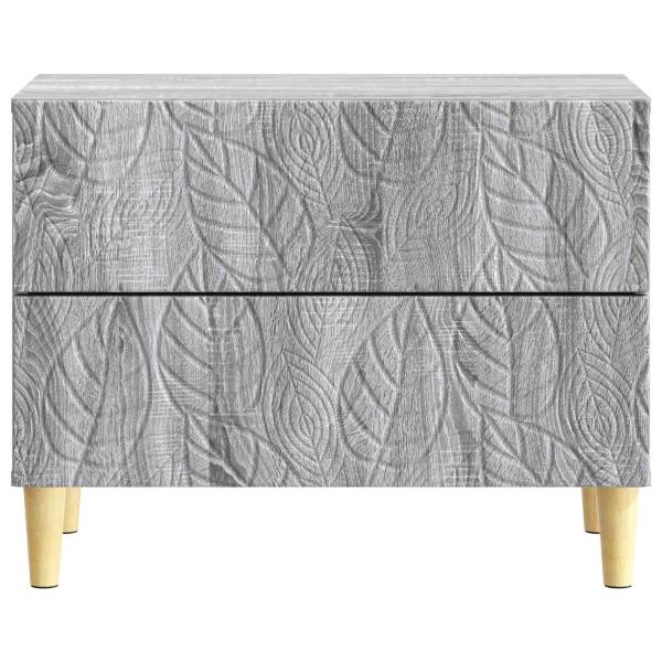 Nachttisch Grau Sonoma 62 x 34,5 x 48 cm Holzwerkstoff