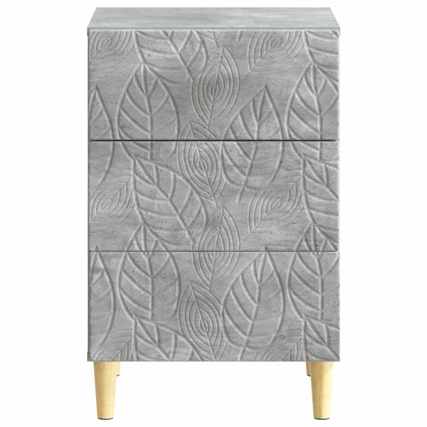 Nachttisch Betongrau 43 x 39,5 x 66,5 cm Holzwerkstoff