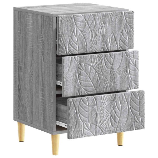 Nachttisch Grau Sonoma 43 x 39,5 x 66,5 cm Holzwerkstoff