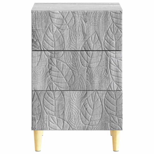 Nachttisch Grau Sonoma 43 x 39,5 x 66,5 cm Holzwerkstoff