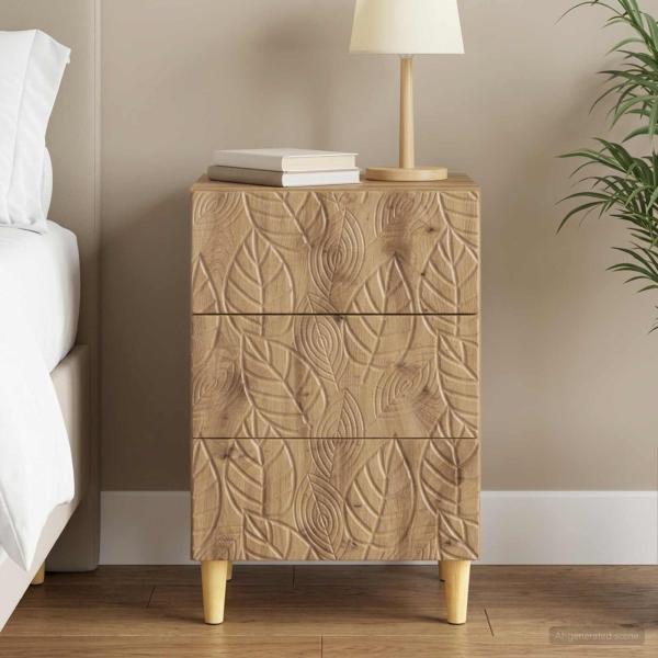 ARDEBO.de - Nachttisch Artisan-Eiche 43 x 39,5 x 66,5 cm Holzwerkstoff