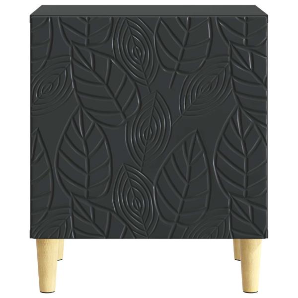 Nachttisch Schwarz 43 x 34,5 x 50 cm Holzwerkstoff