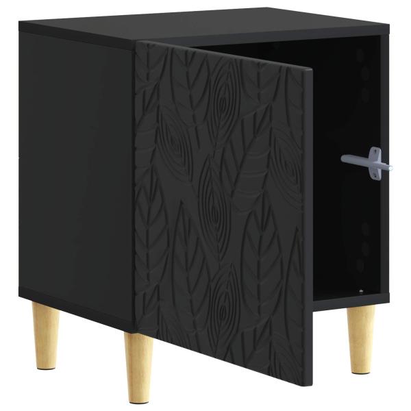 Nachttisch 2 Stk. Schwarz 43 x 34,5 x 50 cm Holzwerkstoff