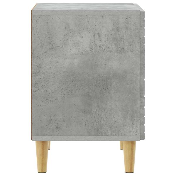 Nachttisch Betongrau 43 x 34,5 x 50 cm Holzwerkstoff