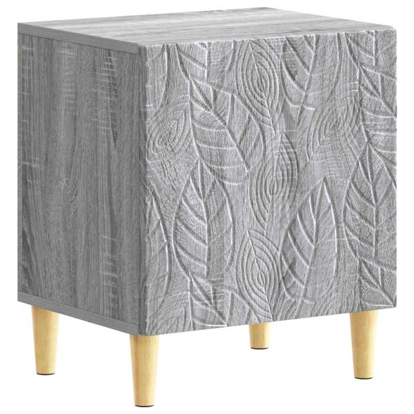 Nachttisch 2 Stk. Sonoma-Grau 43 x 34,5 x 50 cm Holzwerkstoff