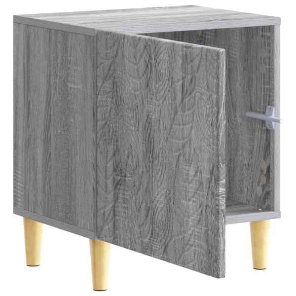 Nachttisch 2 Stk. Sonoma-Grau 43 x 34,5 x 50 cm Holzwerkstoff