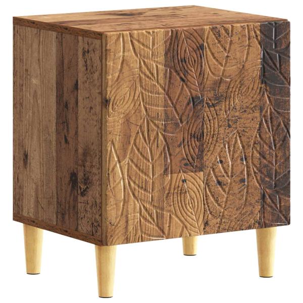 Nachttisch 2 Stk. Altholz 43 x 34,5 x 50 cm Holzwerkstoff