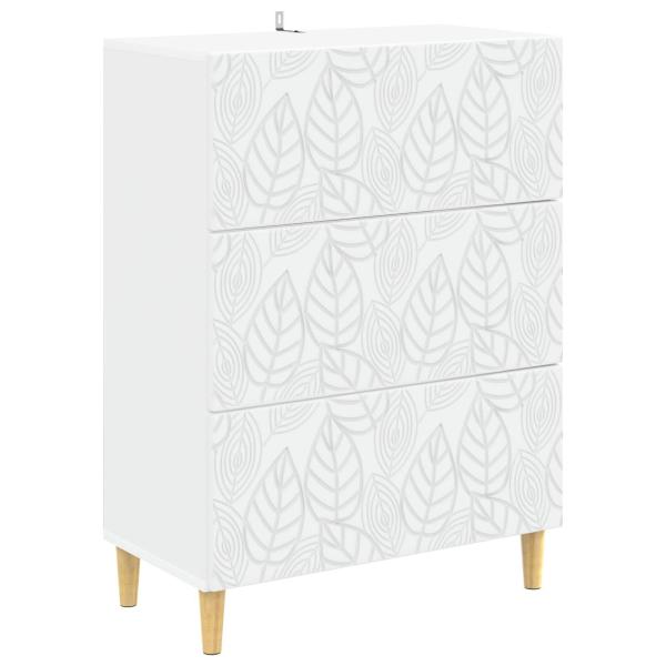 Schubladenschrank Weiß 66 x 34,5 x 90 cm Holzwerkstoff