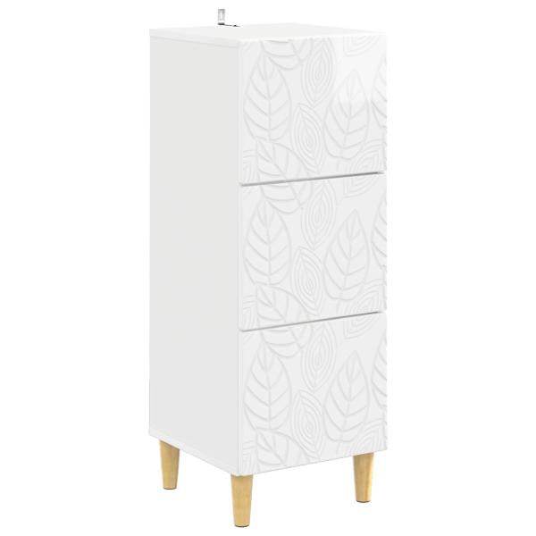 Schubladenschrank 33 x 34,5 x 90 cm Holzwerkstoff