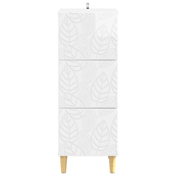 Schubladenschrank 33 x 34,5 x 90 cm Holzwerkstoff