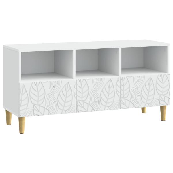 TV-Schränk 102 x 34,5 x 50 cm Weiß Holzwerkstoff