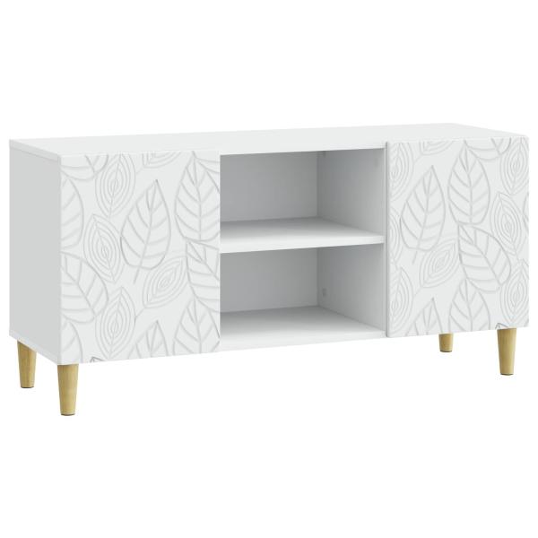 TV-Schränk 102 x 34,5 x 50 cm Weiß Holzwerkstoff