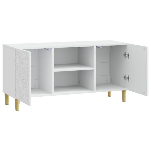 TV-Schränk 102 x 34,5 x 50 cm Weiß Holzwerkstoff