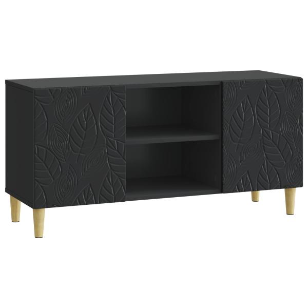 TV-Schränk 102 x 34,5 x 50 cm Schwarz Holzwerkstoff