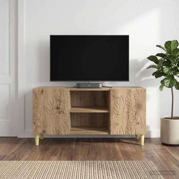 ARDEBO.de - TV-Schränk 102 x 34,5 x 50 cm Artisan-Eiche Holzwerkstoff