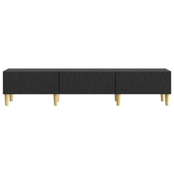 TV-Schränk 147 x 34,5 x 30 cm Schwarz Holzwerkstoff