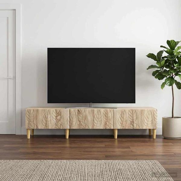 ARDEBO.de - TV-Schränk 147 x 34,5 x 30 cm Sonoma-Eiche Holzwerkstoff