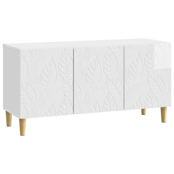 TV-Schränk 99 x 34,5 x 50 cm Hochglanz Weiß Holzwerkstoff
