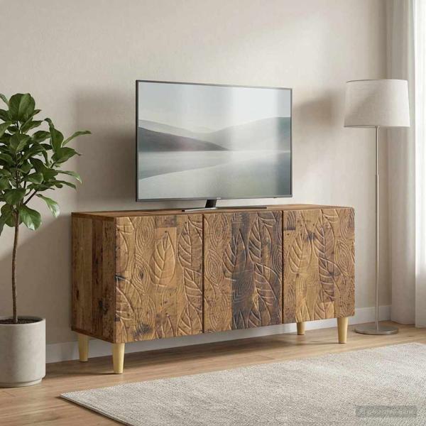 TV-Schränk 99 x 34,5 x 50 cm Altholz Holzwerkstoff