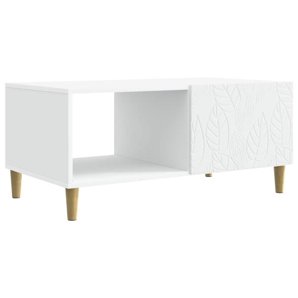 Couchtisch Weiß 90 x 50 x 40 cm Holzwerkstoff