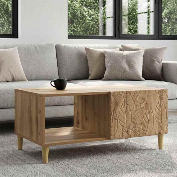 ARDEBO.de - Couchtisch Artisan-Eiche 90 x 50 x 40 cm Holzwerkstoff