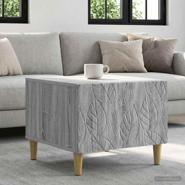 ARDEBO.de - Couchtisch Grau Sonoma 50 x 49 x 40 cm Holzwerkstoff