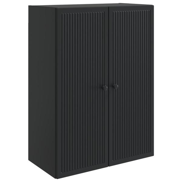 Wandschrank Schwarz 66 x 34,5 x 90 cm Holzwerkstoff