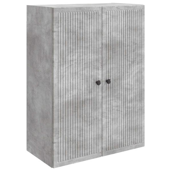 Wandschrank Betongrau 66 x 34,5 x 90 cm Holzwerkstoff