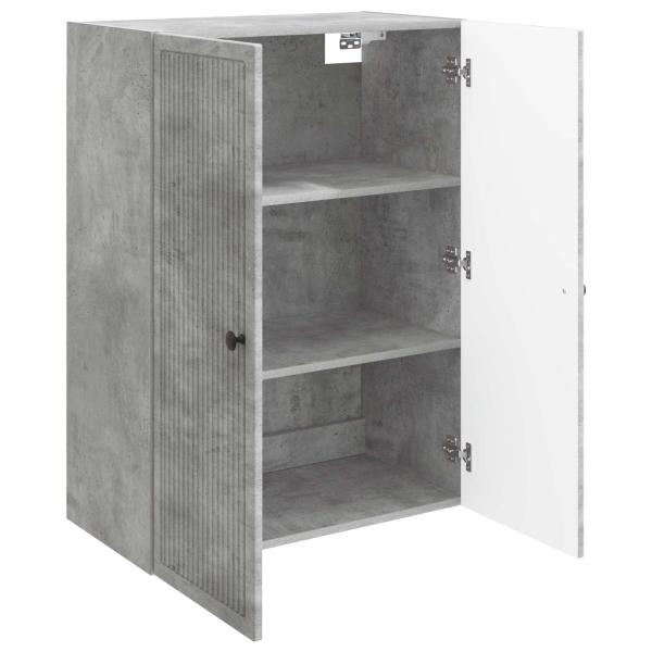 Wandschrank Betongrau 66 x 34,5 x 90 cm Holzwerkstoff