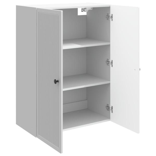 Wandschrank Hochglanz Wei? 66 x 34,5 x 90 cm Holzwerkstoff