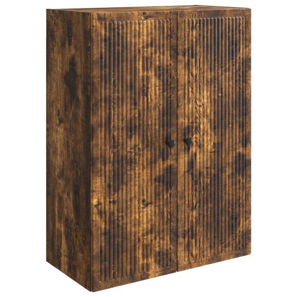 Wandschrank Ger?ucherte Eiche 66 x 34,5 x 90 cm Holzwerkstoff