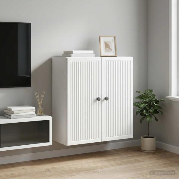 ARDEBO.de - Wandschrank Weiß 59 x 31 x 60 cm Holzwerkstoff