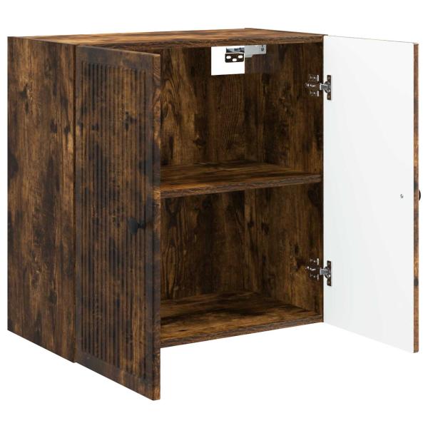 Wandschrank Ger?ucherte Eiche 59 x 31 x 60 cm Holzwerkstoff
