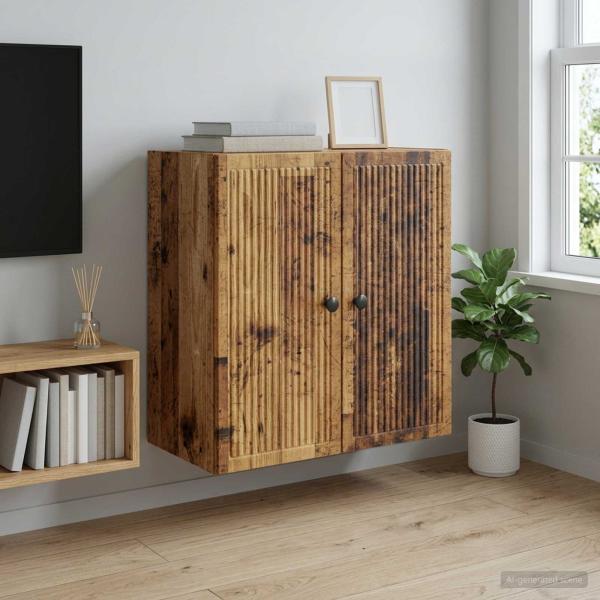 ARDEBO.de - Wandschrank Altholz 59 x 31 x 60 cm Holzwerkstoff