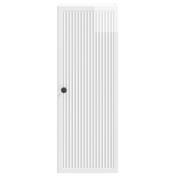 Wandschrank 33 x 34,5 x 90 cm Holzwerkstoff Hochglanz Wei?