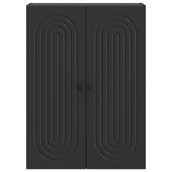 Wandschrank Schwarz 66 x 34,5 x 90 cm Holzwerkstoff