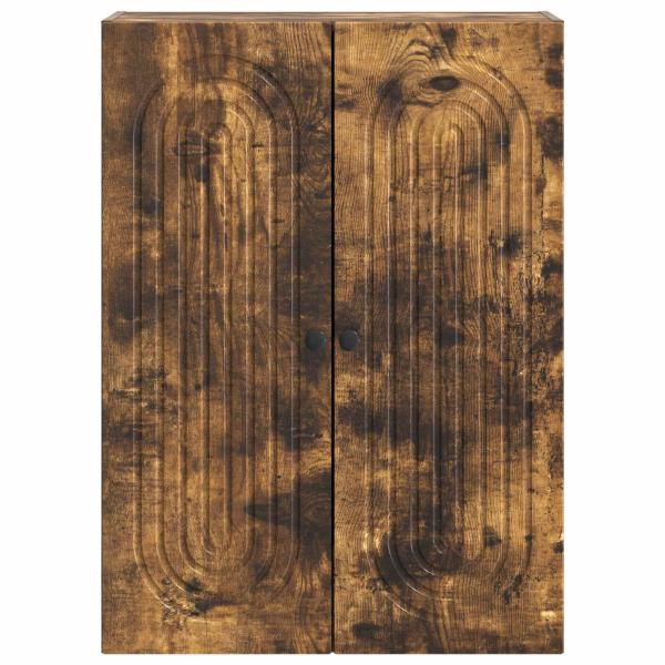 Wandschrank Geräucherte Eiche 66 x 34,5 x 90 cm Holzwerkstoff